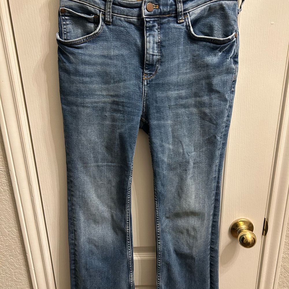 Pilcro Women's Straight-Leg Blue Denim Jeans